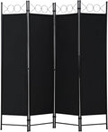 FDW 4 Panel Room Divider, 6FT Folding Privacy Screen Freestanding Partition Wall by FDW
