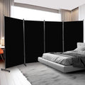4 Panel Folding Room Divider, Privacy Screen Freestanding Space Separator | 6ft by YASRKML