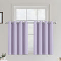 COSVIYA Grommet Room Darkening Lilac Curtains 36 inch Length by COSVIYA
