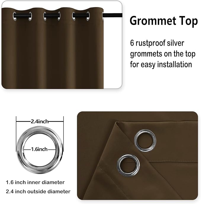 DWCN Blackout Short Curtains for Bedroom - Image 6