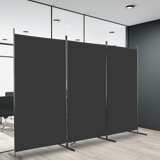 6ft Folding Room Divider Privacy Screens, 3 Panel Freestanding Wall Divider - Image 7