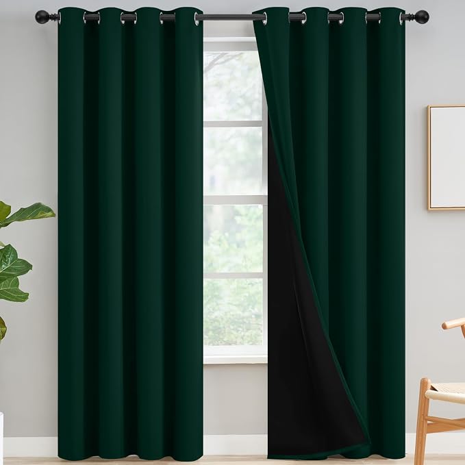 Yakamok Pine Tree Green Blackout Curtains 84" Long by Yakamok