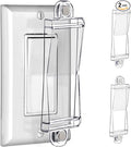 Light Switch Guard Cover- PSZEZNZ Light Switch Outlet Covers for Flat Modern Wall Switches-Child Safety Protection(Clear,2 Piece)