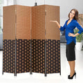 Room Dividers and Folding Privacy Screens 4 Panel 6 ft Foldable Portable Room by DKELI