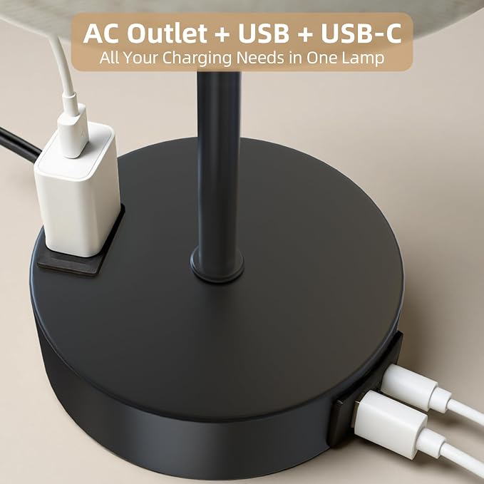 Table Lamp for Nightstand, High-Sensitivity Touch, 3-Level Dimmable Bedside Lamp - Image 2