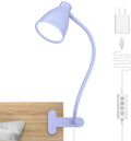 BOHON Desk Lamp with Clamp Clip on Light 5 Color 10 Brightness Lilac Purple | by BOHON