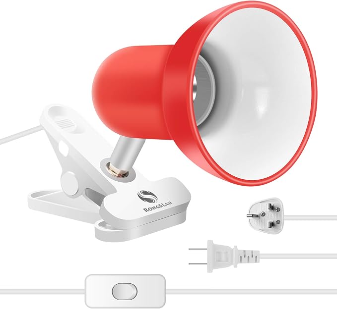 RONG&LAN Clip lamp, 360° Rotation Clip on Lamp Portable Book Reading Light by RONG%26LAN