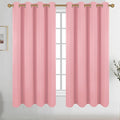 Diraysid Pink Grommet Blackout Curtains by Diraysid%2C+refresh+your+life