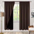 BGment Brown Blackout Curtains for Bedroom 72 Inch Length 2 Panels | Thermal by BGment
