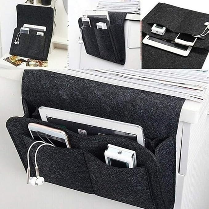 Felt Bedside Pocket Organizer Hanging Storage Bag - Image 2