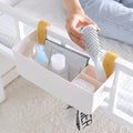 Bedside Hanging Caddy, Plastic Hanging Storage Shelf Holder Organizer by MEVOPHEE