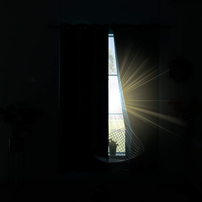 KOUFALL Aqua Blackout Curtains for Beach Room Decor, Ocean Themed Summer - Image 6
