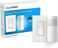 Lutron Wireless Motion Sensor and Claro Light Switch for Closets, Pantries, Basements, for Any Bulbs, Occupancy Vacancy Sensor, Single-Pole/ 3 Way, White