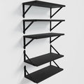 Wall Shelves 7.3" Deep Solid Paulownia Wood | 15mm Thick, Wider & Longer & by COCOYA