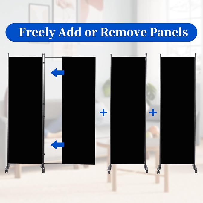 Room Divider 6FT 1 Panel Folding Privacy Screen - Image 2