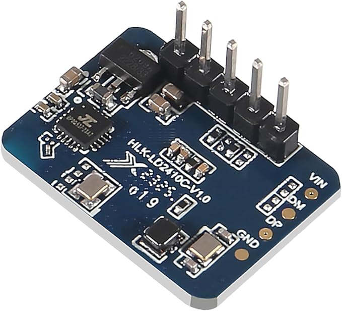 XIITIA 3pcs LD2410C Human Presence Radar Sensor Module HLK-LD2410 LD2410 Millimeter Wave Non-Contact 24GHz ISM Band Serial Port IO Level Output