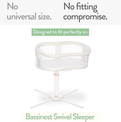 Bassinet Fitted Sheets for Halo Bassinest Swivel Sleeper Mattress – Snuggly Soft 100% Jersey Cotton – 2 Pack – Dusty Blue + Navy – 2 Pack