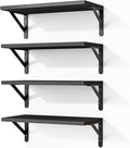 Fixwal Wall Floating Shelves for Home Decor | Wood Shelves, Natural Grain by Fixwal