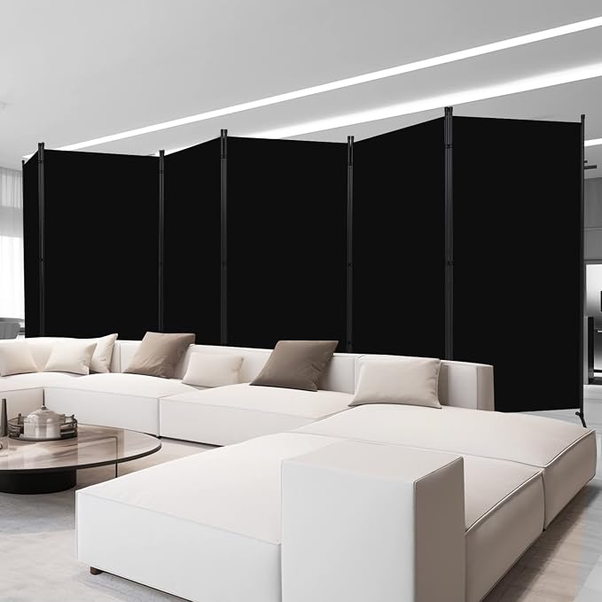 Room Divider 6FT Folding Privacy Screens, 6 Panel Partition Room Dividers | - Image 4