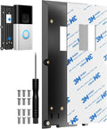 Baaletc No-Drill Ring Doorbell Mount - Adhesive Door Bracket Compatible with R-ing Video Doorbell 1/2/3/3 Plus/4/ (2020 Release) Wireless, Mounting Plate Holder Accessories for Houses