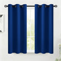 COSVIYA Grommet Room Darkening Royal Blue Curtains 45 inch by COSVIYA