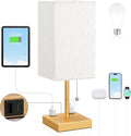 Gold Bedside Lamp for Bedroom by Aooshine