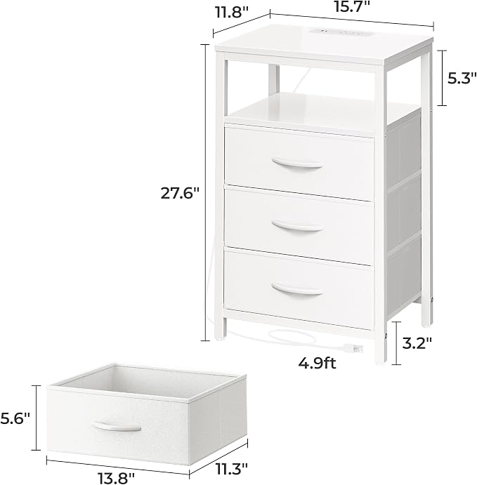 Huuger Nightstands Set of 2, Nightstand - Image 7