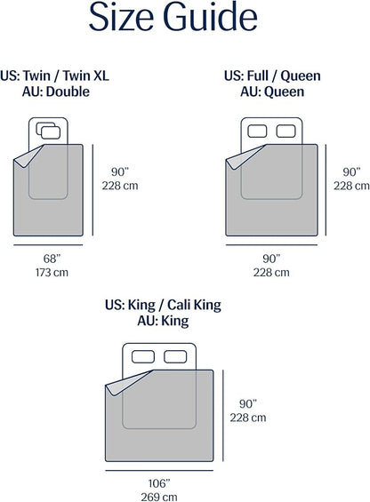 REST® Evercool® Cooling Comforter, King/Cali King, Blanket for Hot Sleepers, All Season Bedding for Night Sweats, Breathable Lightweight Duvet, 106x90 Inches, Cool Gray