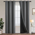 Yakamok Grey Blackout Curtains 84 inches Long by Yakamok