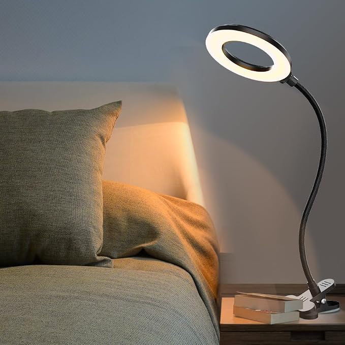 LED Desk Lamp with Clamp, 3 Color Modes, 10 Brightness | Eye-Caring Reading - Image 7