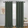 Easy-Going Thermal Grommet Blackout Curtains, 2 Panels 52x96 in | Greyish Green by Easy-Going