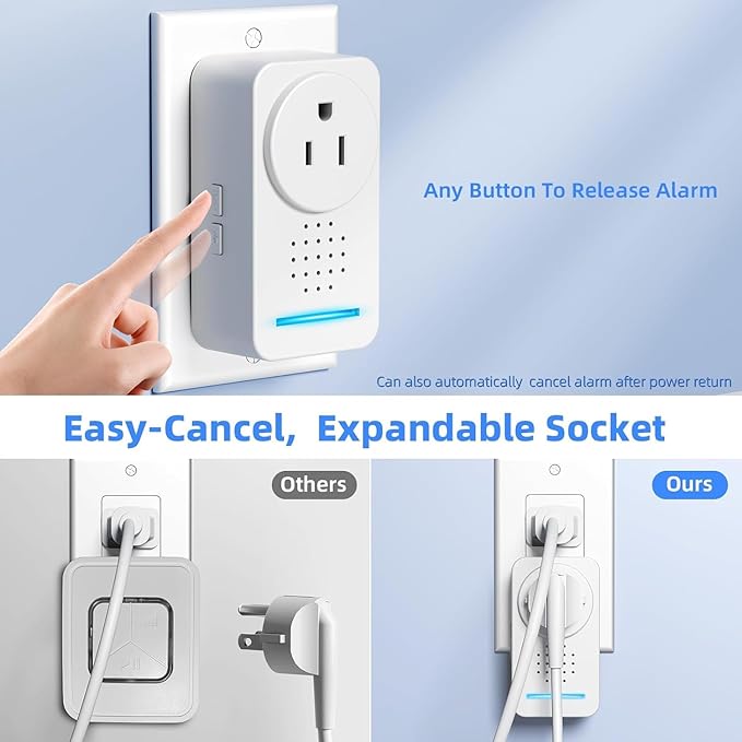 2 Pack Power Failure Alarm ，Power Loss Alarm