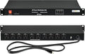 ThePoEstore 10 NEMA 5-15R Outlet Surge Protector PDU, 120V 15A 3600J 10KA, 1U Rack Mount Power Strip for Network Server Racks, AV Equipment, & More - 14AWG 6ft Cord