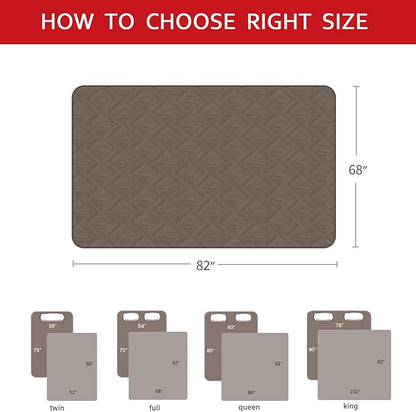 Moonsea Waterproof Blanket Dog Bed Cover with Non-Skid Bottom, Couch Cover for Dogs, Mattress Protector Furniture Protector, Bed Couch Sofa(68" X 82"), Chocolate