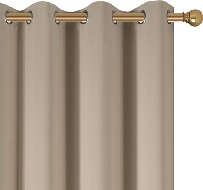 Diraysid Khaki Grommet Blackout Curtains - Image 7