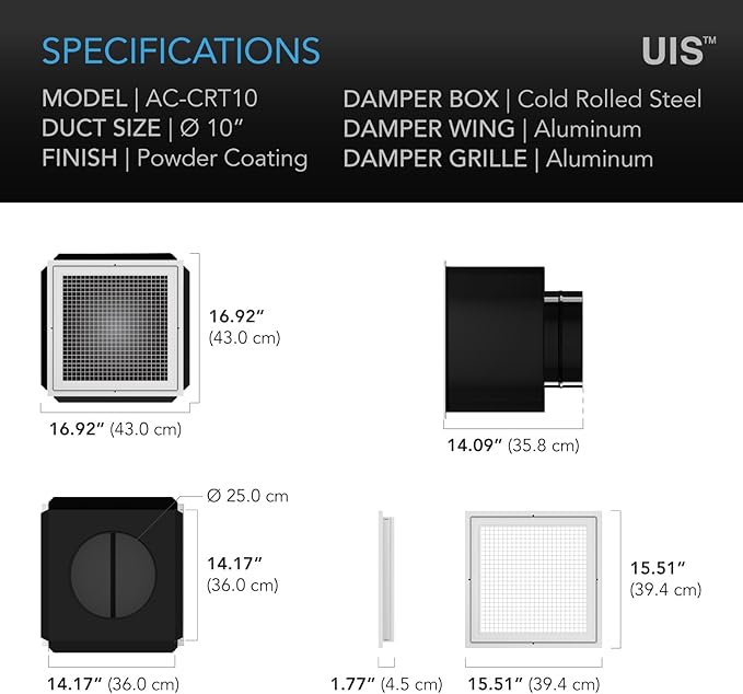 AC Infinity CLOUDWAY Whole House EC Fan T10, 1200 CFM with Temperature Humidity Controller, WiFi Integrated App Control – Ceiling Mount House Attic Vent Fan, Exhaust Home Ventilation System
