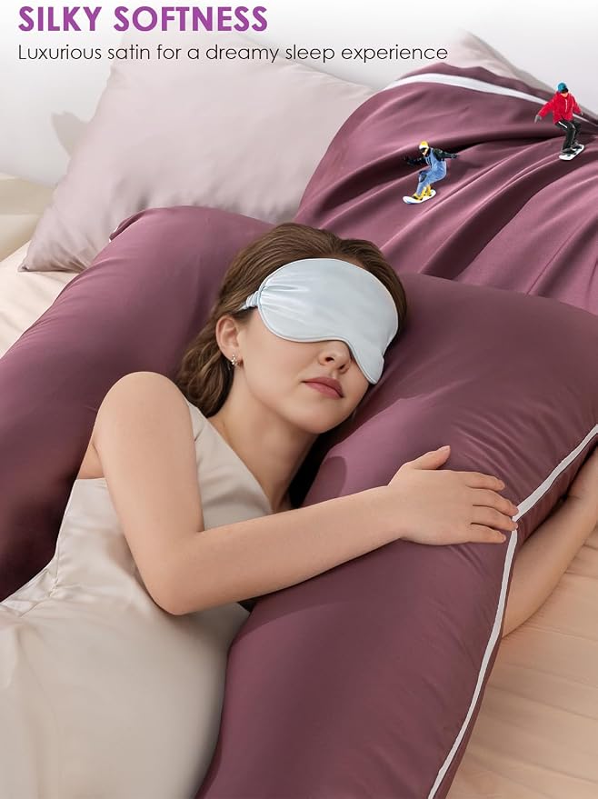 QUEEN ROSE Pregnancy Pillow, U Shaped Full Body Pillows - Image 4