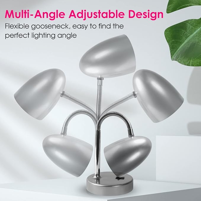 E ENERGETIC LIGHTING LED Desk Lamp, 3.5W 240LM 4000K Cool White Study Lamps - Image 4
