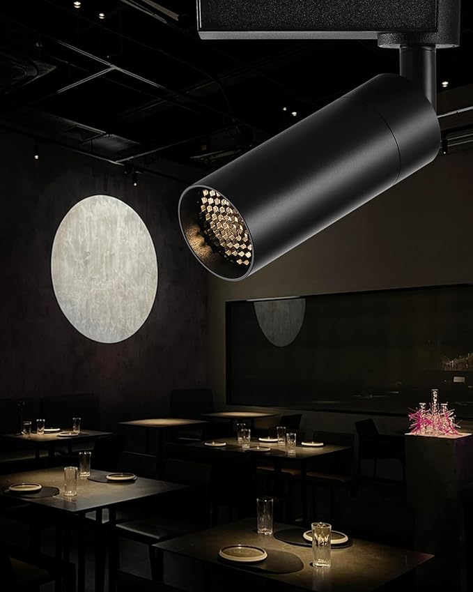 Gpaillumic LED Track Lighting Heads Compatible with H Type 4-Wire Rail Ceiling Spotlight for Indoor Cafe Bar Dining Room Restaurant Lighting
