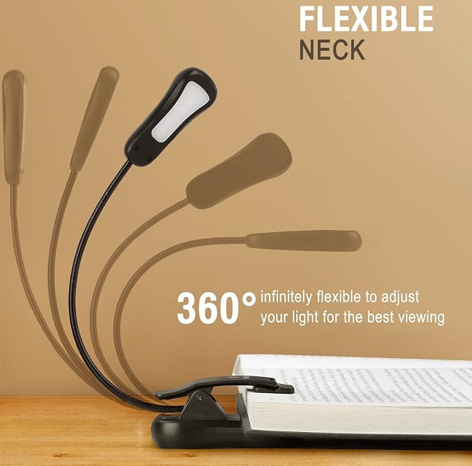 Vekkia 3000K Warm LED Rechargeable Book Light | Easy - Image 6