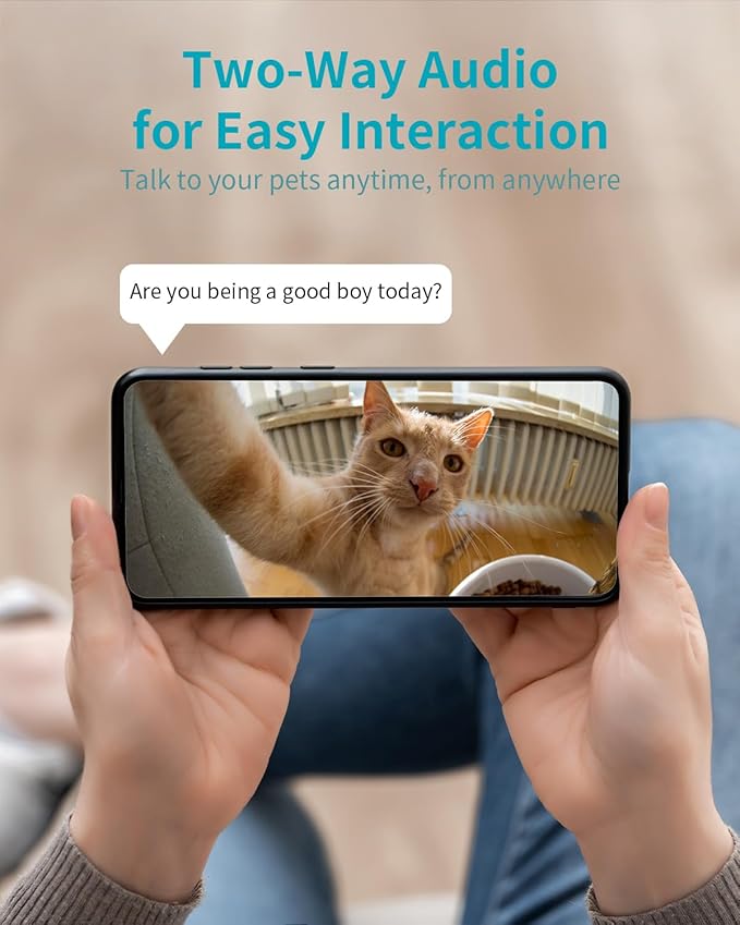 VIMTAG Security Camera Indoor, 4K UHD Pet Camera with Phone App for Dog/Cat, 360° Pan/Tilt Cameras for Home/Nanny/Baby/Room, Night Vision, Motion Tracking, 5G/2.4GHz WiFi, 2-Way Audio, Cloud & SD Card