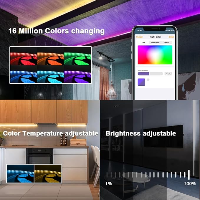 GLEDOPTO Matter RGBCCT LED Controller 20A Current Max for PWM Analog LED Strip Light APP Voice Control RGBW RGB Dimmable Work with Homekit Google Amazon Echo Alexa (Matter Hub Required)