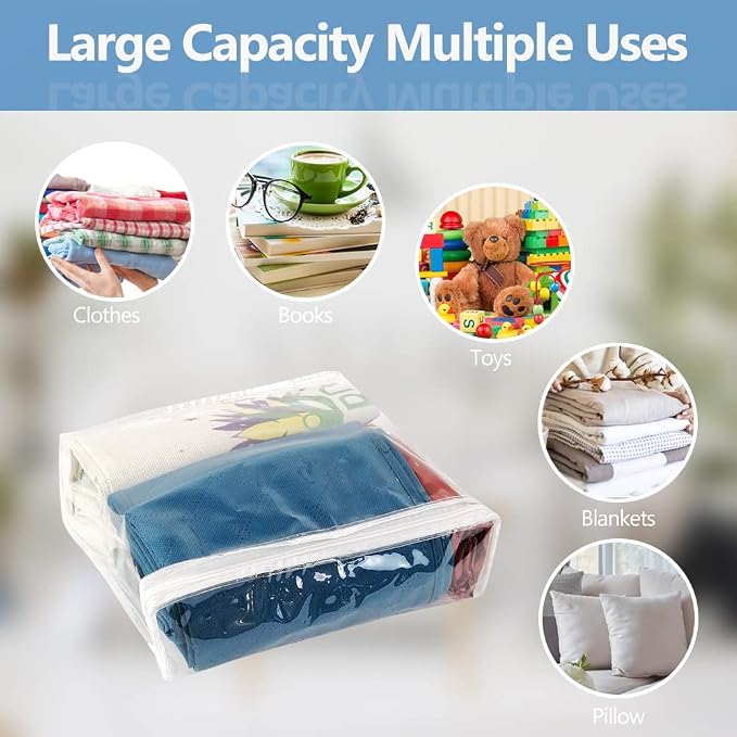 25Pcs Clear Vinyl Zippered Storage Bags - Image 4
