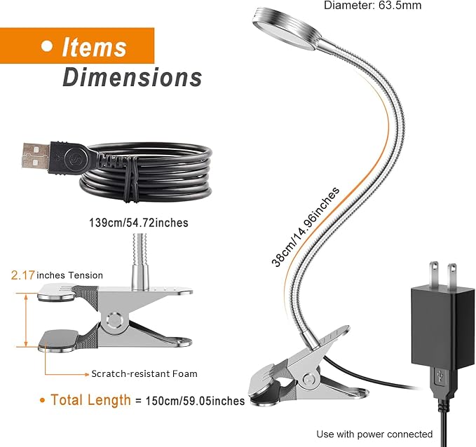 LEPOWER Clip on Light, Book Reading Lamp - Image 6