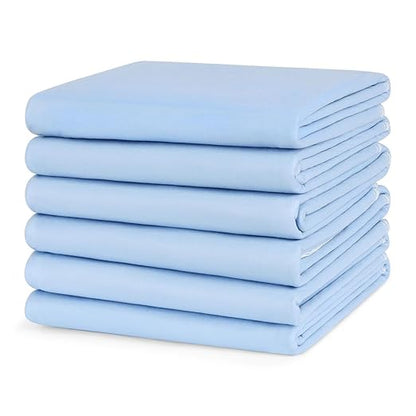 Simpli-Magic Washable Underpads, 34"x36" (Pack of 6) - Heavy Absorbency Reusable Bedwetting Incontinence Pads for Kids,Adults,Elderly,and Pets - Waterproof Protective Pad for Bed,Couch,Sofa,Floor
