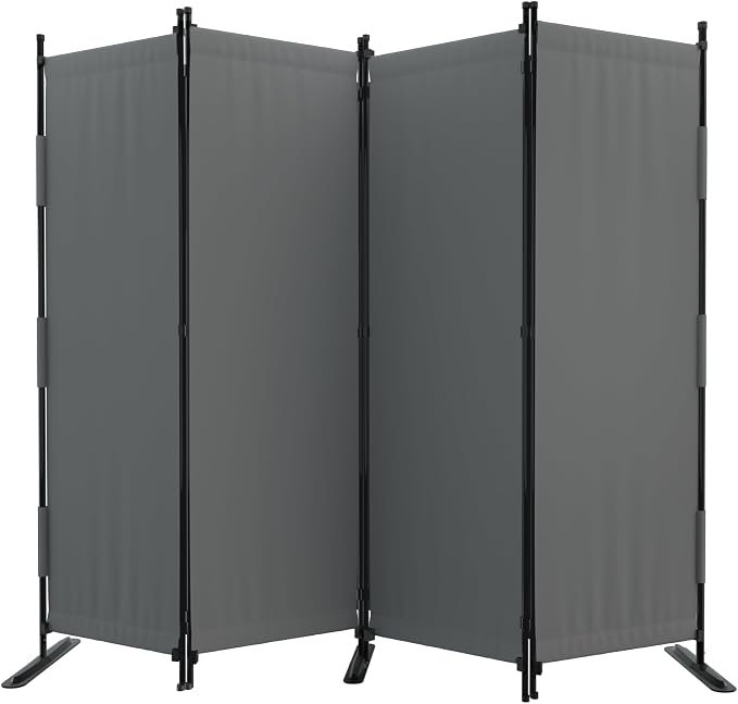 Room Divider 4 Panel Folding Screen 6ft Portable Wall Partition Room Divider - Image 9