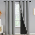Yakamok Light Grey Blackout Curtains 84 inches Long by Yakamok