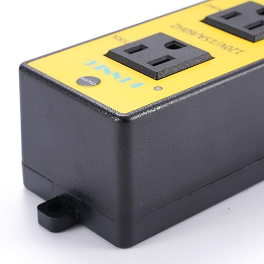KTNNKG Automatic Remote Vacuum Switch，Load Sensing Outlets,Power Tool/Table Saw Turns Vac Cleaner On and Off Automatically(1s Delay On and 7s Delay Off),120V/15A/60Hz/1800W