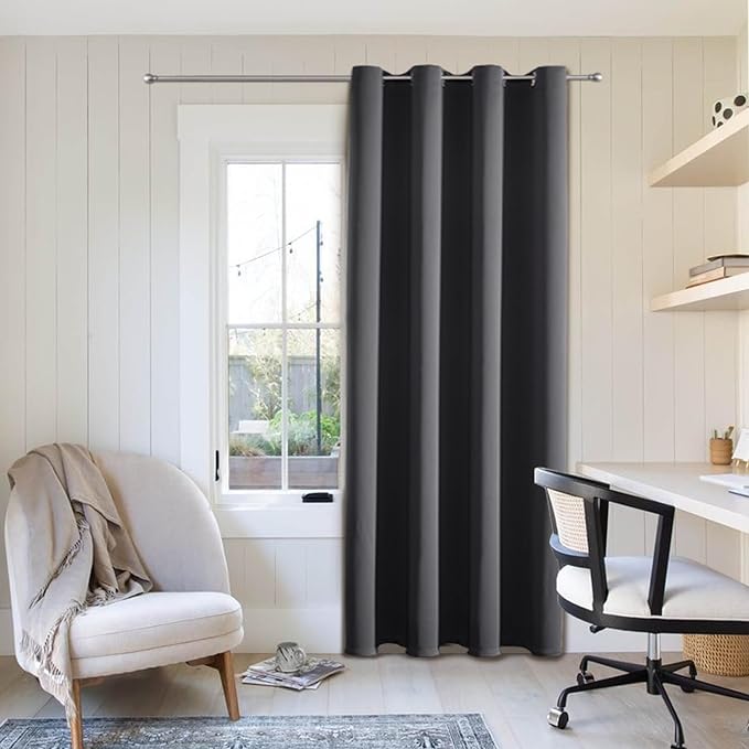 ChrisDowa Blackout Curtains Door Curtain Doorway Closet Drapes, 1 Panel | 52W x by ChrisDowa