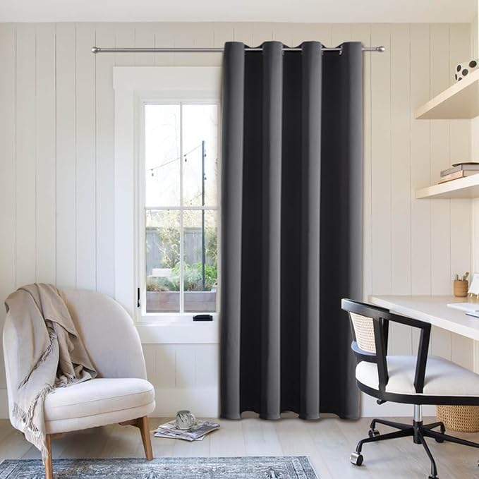 ChrisDowa Blackout Curtains for Bedroom 72 Inch Length Door Drapes, 1 Panel | by ChrisDowa